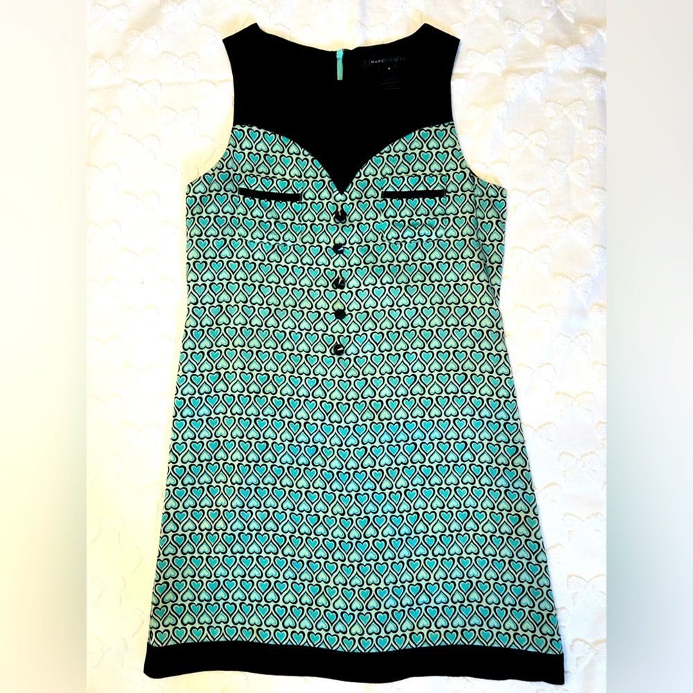 Black and Teal Hearts Mini Dress ASO Rory Gilmore
